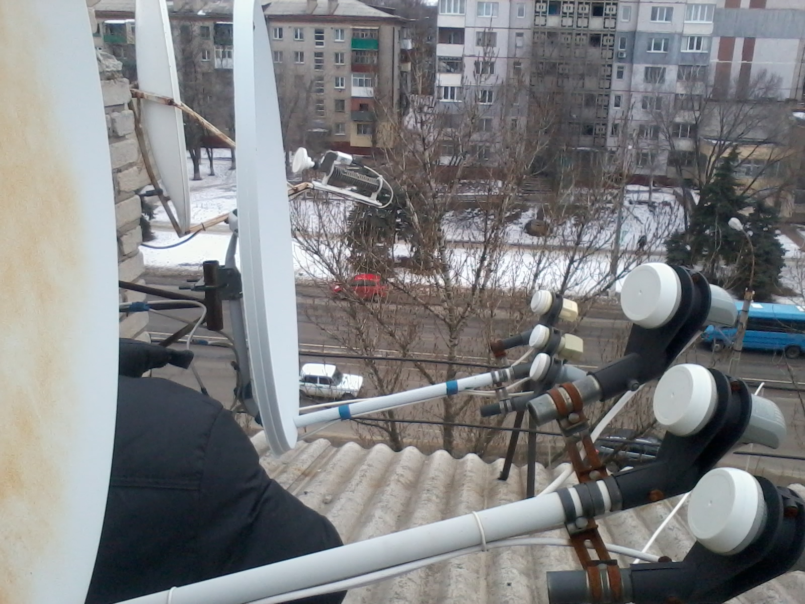 настройка спутниковой голвки на спутник HotBird 13 градус Луганск ЛНР замена дисека